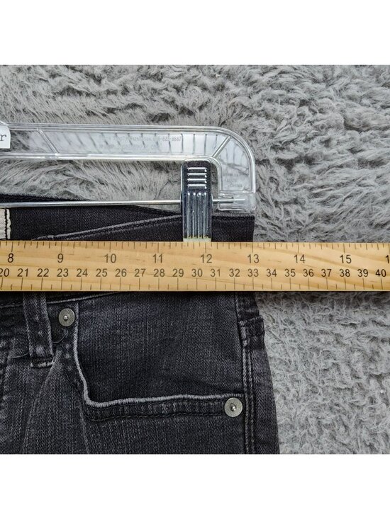 Madewell Jeans Womens 24 Black Denim Button Fly Skinny - Picture 4 of 13